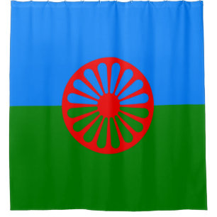 Romani Flag Shower Curtain