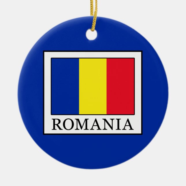 Romania Ceramic Ornament (Front)