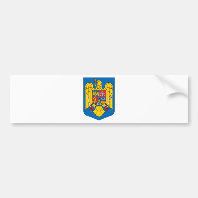 Romania coat of arms bumper sticker (Front)
