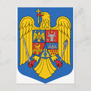 Romania - Coat of Arms. Emblem Postcard