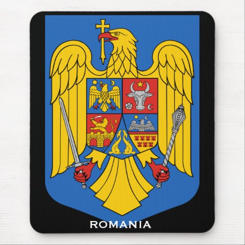 Romania Coat of Arms Mousepad