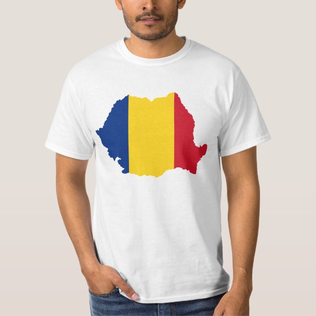 Romania country flag design T-Shirt (Front)