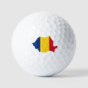 Romania Country Flag Golf Balls