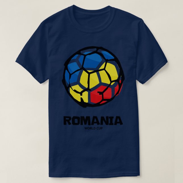 Romania  Country Flag T-Shirt (Design Front)
