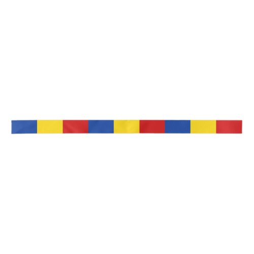 Romania country long flag symbol satin ribbon