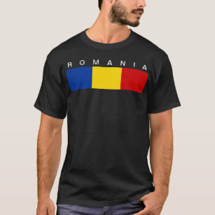Romania country long flag symbol T-Shirt