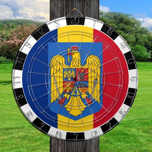 Romania Dartboard, Romanian Flag darts /game board Dart Board (Creator Uploaded)