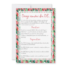 Romania diaspora in DE, Masa de Craciun Invitation