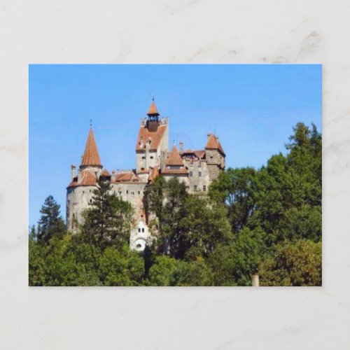 Romania Draculas castle Bran Transylvannia Postcard