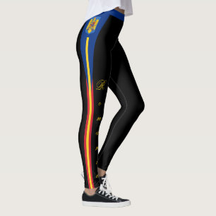 Romania fashion leggings, patriotic, Romanian Flag Leggings
