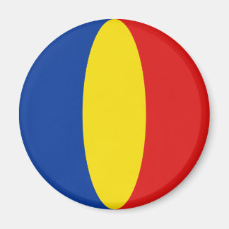 Romania Fisheye Flag Magnet