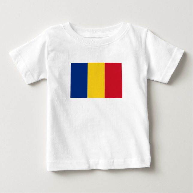 Romania Flag Baby T-Shirt (Front)