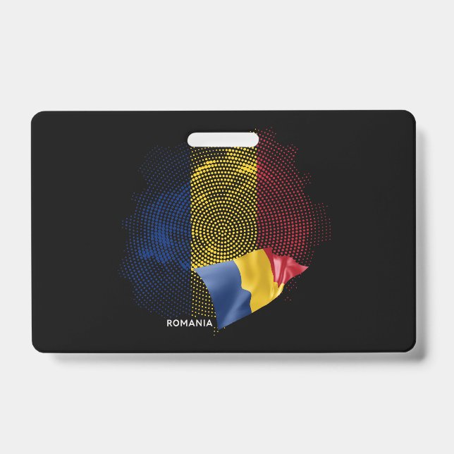 Romania flag badge (Front)