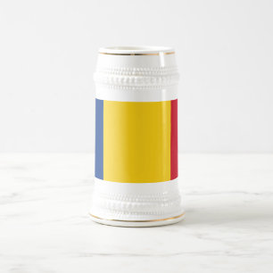 Romania Flag Beer Stein