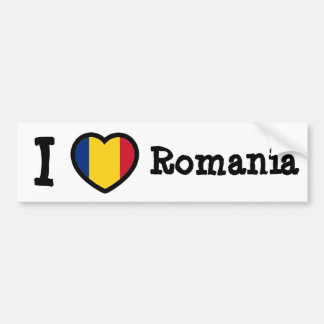 Romania Flag Bumper Sticker