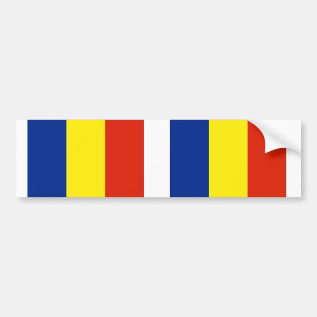Romania flag bumper sticker (Front)