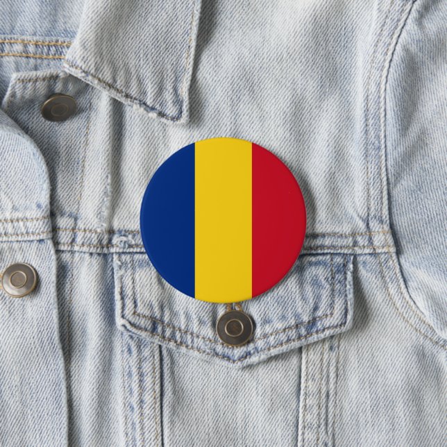 Romania flag button (In Situ)