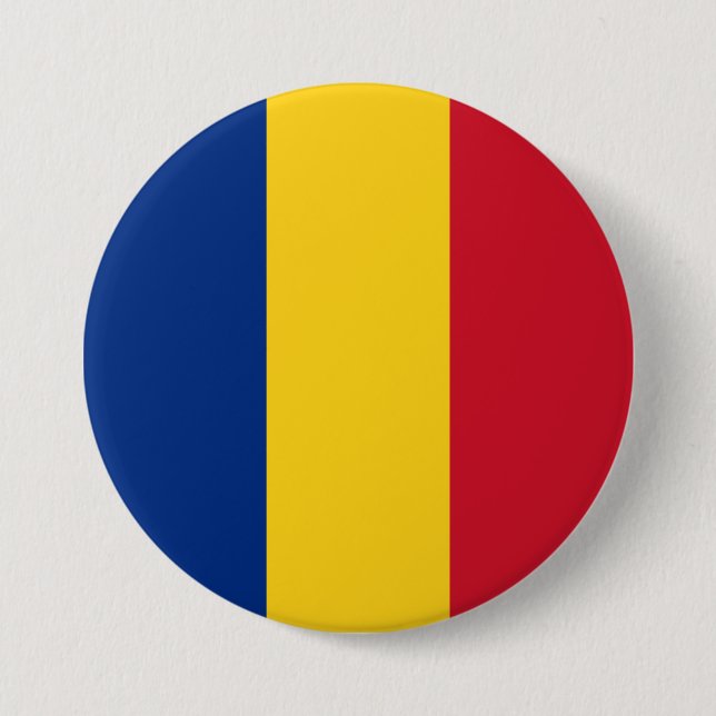 Romania Flag Button (Front)
