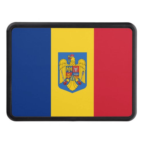 Romania flag_coat of arms   hitch cover