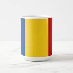 Romania flag coffee mug