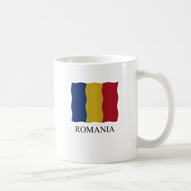Romania flag coffee mug (Right)