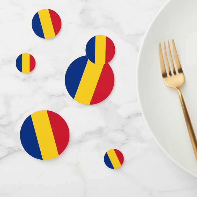 Romania flag confetti (Group)