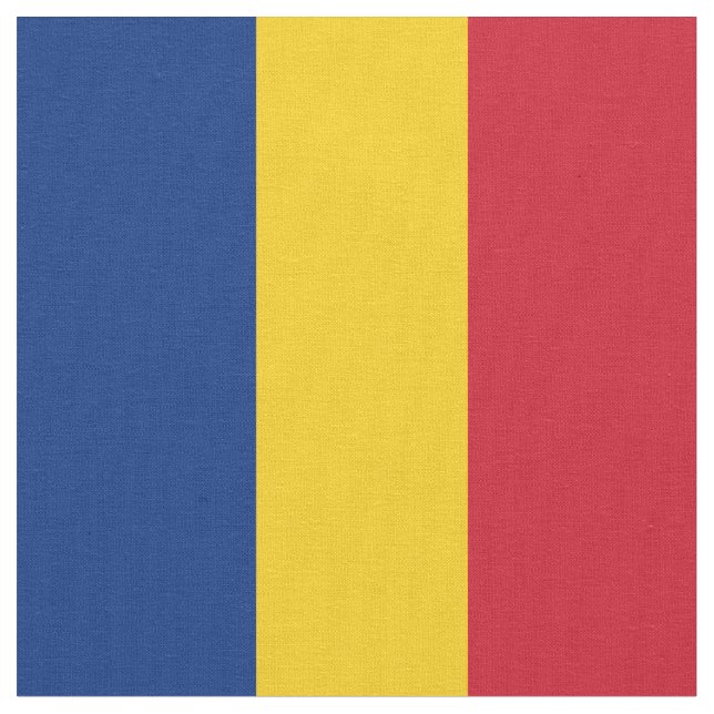 Romania flag fabric (Close Up)