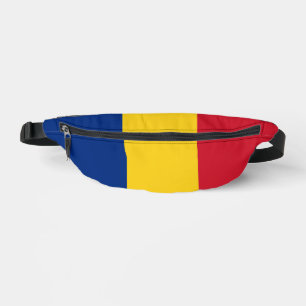 Romania flag fanny pack