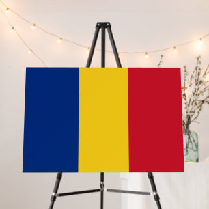 Romania flag foam board