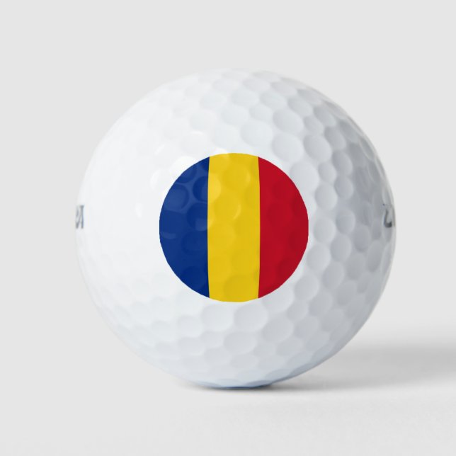 Romania Flag Golf Balls (Front)