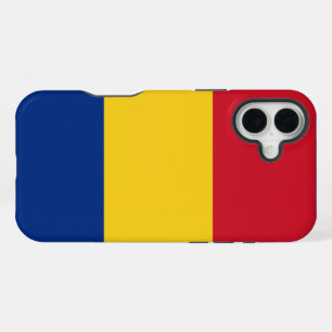 Romania Flag iPhone 16 Plus Case