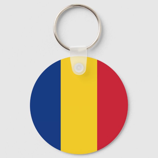 Romania Flag Keychain (Front)
