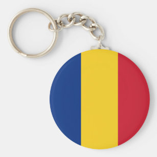 Keychain Gift Romania Country Expat Flag Romanian Heart