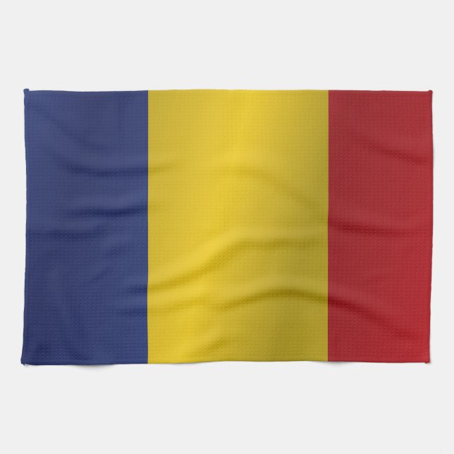 Romania flag kitchen towel (Horizontal)
