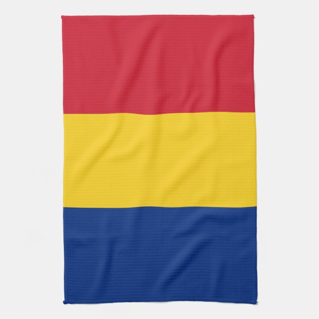 Romania flag kitchen towel (Vertical)