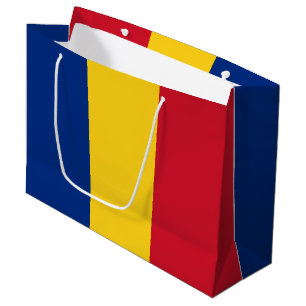 Romania flag large gift bag