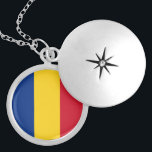 Romania flag locket necklace<br><div class="desc">An ideal gift for all those who are patriotic of their country!</div>