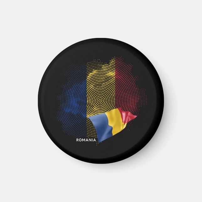 Romania flag magnet (Front)