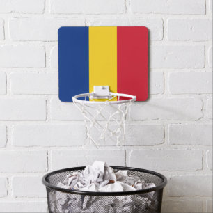 Romania flag mini basketball hoop