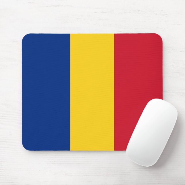 Romania flag mouse pad (With Mouse)
