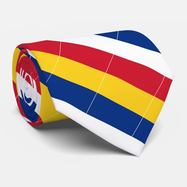 Romania Flag Neck Tie (Rolled)