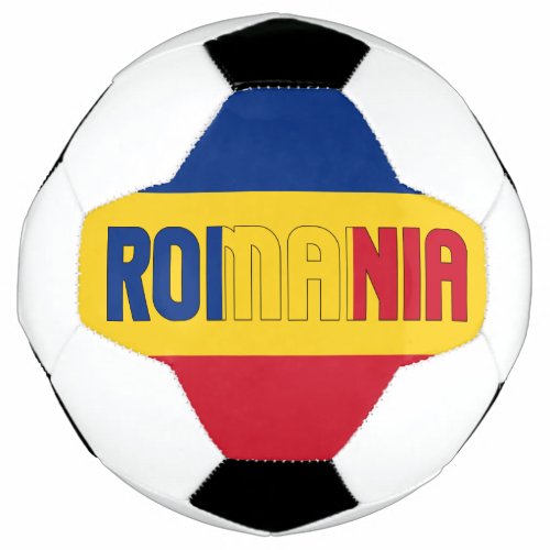 Romania Flag Patriotic  Soccer Ball