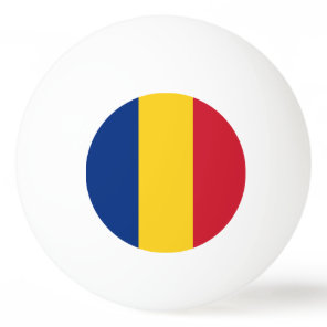 Romania flag ping pong ball
