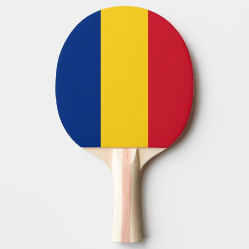 Romania Flag Ping Pong Paddle