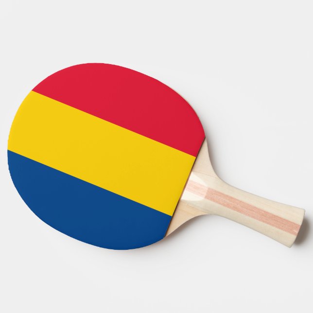 Romania Flag Ping-Pong Paddle (Side)