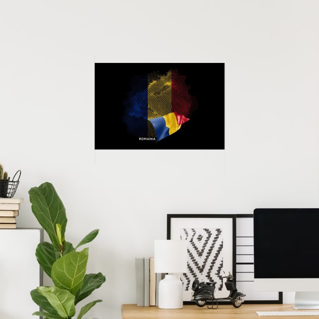 Romania flag poster (Home Office)