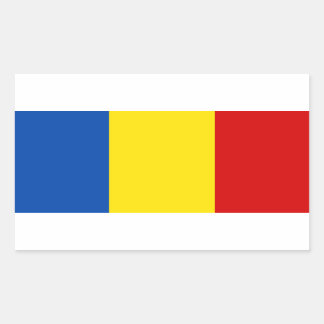 Romania Flag Rectangular Sticker