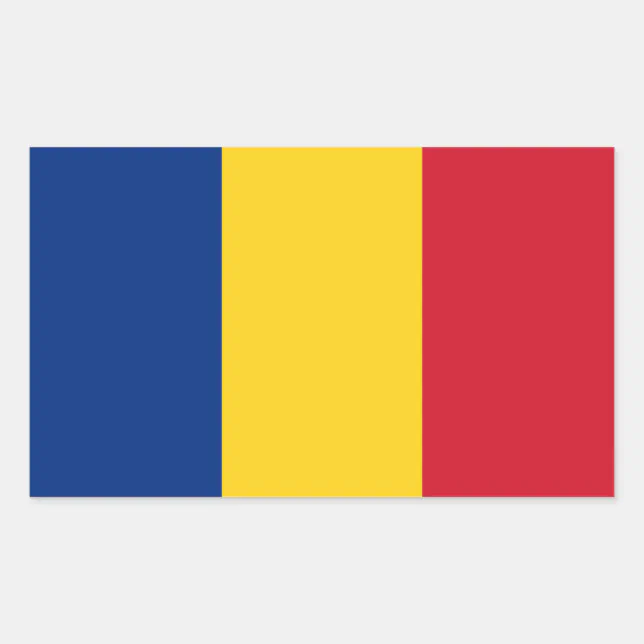Romania Sticker Romania Flag Rectangular Sticker | Zazzle
