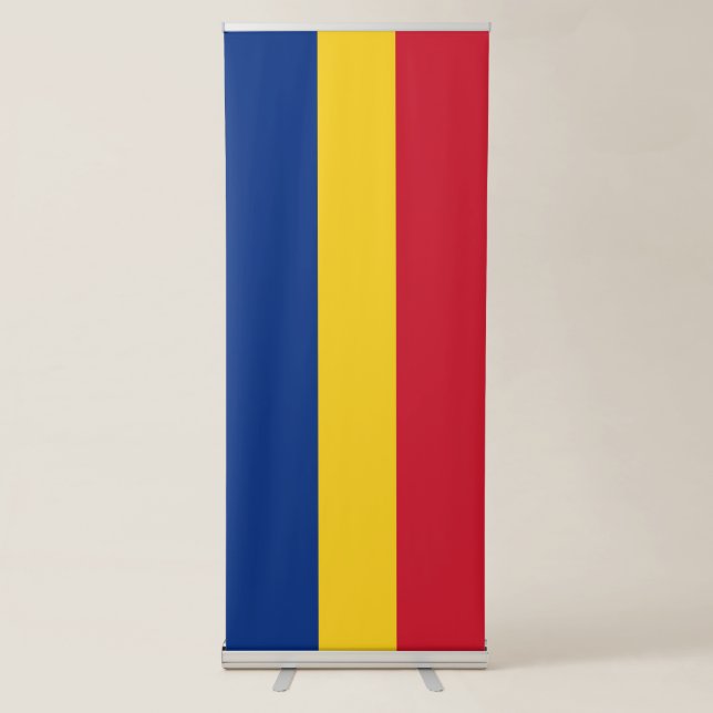 Romania flag retractable banner (Front)