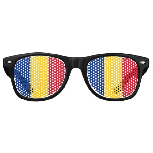 Romania Flag Retro Sunglasses